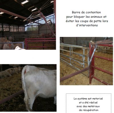 Contention arrière sur cornadis